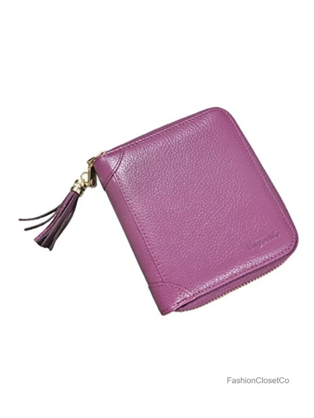 Genuine Cowhide Leather RFID Blocking Zip Card Case 40 Slots
